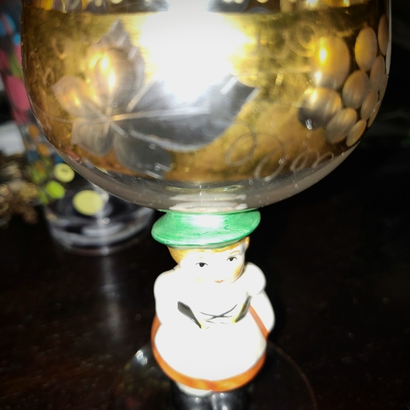 Vintage Goebel Hummel Figural Wine Glass - Picture 4 of 8